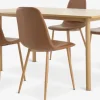 ALSTED + JONSTRUP Spisebordssæt|ALSTED L160 bord eg + 4 JONSTRUP stole cognac/eg