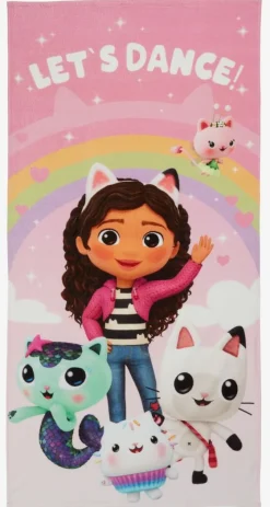 GABBY'S DOLLHOUSE Børnehåndklæder|Badehåndklæder|Badehåndklæde GABBY'S DUKKEHUS 70x140