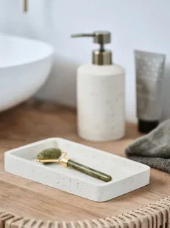 TORUP Badeværelsesopbevaring|Diverse|Bakke 11×18cm beige sten