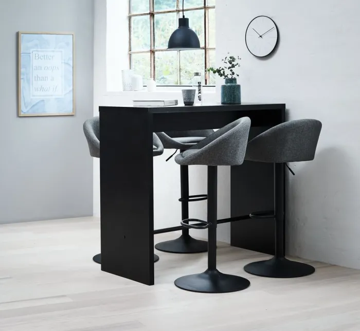 BROHAVE Barstole Og Barborde|Barstole Og Barborde|Barbord 50x120 sort