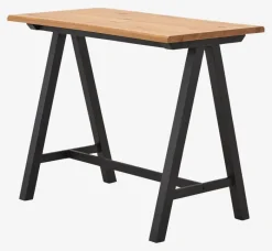 SANDBY Barstole Og Barborde|Barstole Og Barborde|Barbord 71x128 eg natur/sort