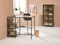 TRAPPEDAL Barstole Og Barborde|Barstole Og Barborde|Barbord 60x120 eg/sort