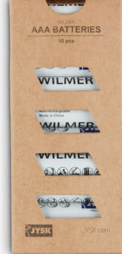 WILMER Elpærer Og Batterier|Batterier AAA 10 stk/pk
