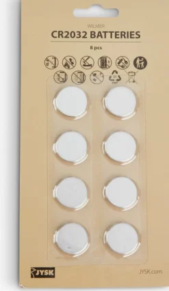 WILMER Elpærer Og Batterier|Batterier CR2032 8 stk/pk