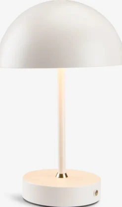 KENT Dekorativ Belysning|Batterilampe Ø16xH25cm grå m/touch og timer Beige