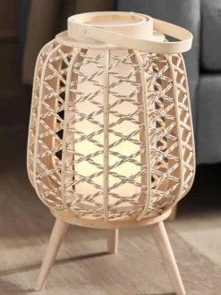 KLEMENS Dekorativ Belysning|Batterilampe Ø29xH46cm m/timer