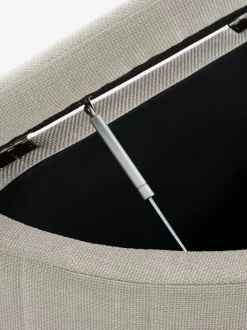 KAPPEL Bænke|Entrebænke|Bænk m/opbevaring lyst sandfarvet stof