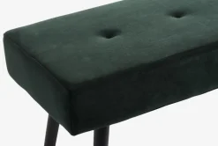 RJUKAN Bænke|Entrebænke|Bænk mørke velour/sort Grøn