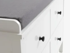 TERPET Bænke|Entrebænke|Bænk 4 skuffer m/hynde hvid