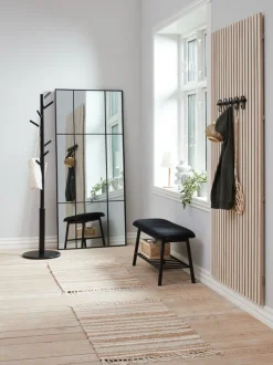 VANDSTED Bænke|Entrebænke|Bænk m/hylde stof/ Sort