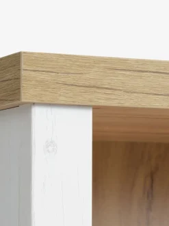 MARKSKEL Reoler Og Rumdelere|Reoler Og Rumdelere|Bogreol 5 hylder hvid/egefarve