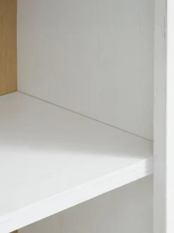 MARKSKEL Reoler Og Rumdelere|Reoler Og Rumdelere|Bogreol 5 hylder hvid/egefarve