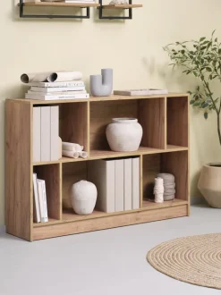 MOSBJERG Reoler Og Rumdelere|Reoler Og Rumdelere|Bogreol 6 hylder efarve Eg