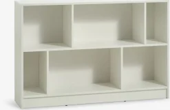 MOSBJERG Reoler Og Rumdelere|Reoler Og Rumdelere|Bogreol 6 hylder Hvid