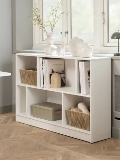 MOSBJERG Reoler Og Rumdelere|Reoler Og Rumdelere|Bogreol 6 hylder Hvid