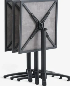 TIPMOSE Firkantede Haveborde|Runde Haveborde|Cafébord B70xL70 grå