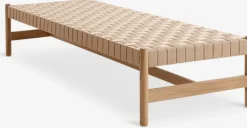 VADEHAVET Daybeds|Sovesofaer|Daybed 189x67 naturfarvet stof/eg
