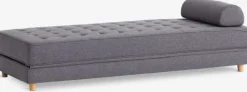 VARBJERG Sovesofaer|Sovesofaer|Daybed 190x152 mørkegråt stof/egefarve