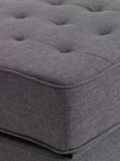 VARBJERG Sovesofaer|Sovesofaer|Daybed 190x152 mørkegråt stof/egefarve