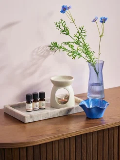 VALDEMAR Dekorativt Tilbehør|Dekorationsbakke B31xL18cm marmor