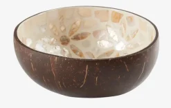 BLEKET Badeværelsesopbevaring|Diverse|Dekorationsskål malet kokosnød