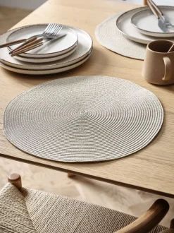 KUNGSMYNTA Dækkeservietter|Dækkeserviet Ø38 Beige