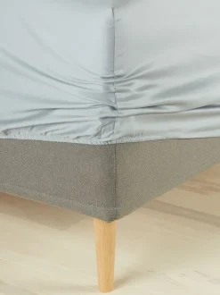 TINE Lagner|Faconlagen satin 90x200x35 Lysegrå