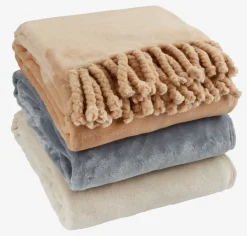 BONDEROSE Plaider|Fleeceplaid 130x170 Latte