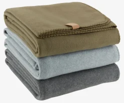 DAGLILJE Plaider|Fleeceplaid 130x170 Lysegrå