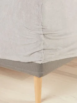 TORA Lagner|Frotté faconlagen 90x200x35 Grå