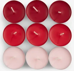 KENNI Duftlys|Fyrfadslys 18 stk/pk jordbær Bordeaux,Rød,Rosa
