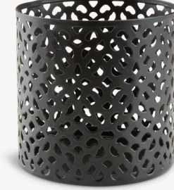 ERLAND Lysestager|Fyrfadsstage Ø6xH6cm sort