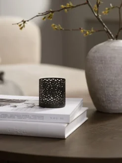 ERLAND Lysestager|Fyrfadsstage Ø6xH6cm sort