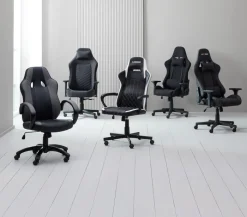 ABILDAA Gamer Stole|Gamer-stol t stof Antracitgrå