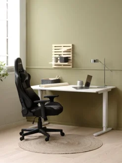 NIBE Gamer Stole|Gamer-stol sort kunstlæder/rød Sort+Rød