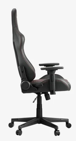 NIBE Gamer Stole|Gamer-stol sort kunstlæder/rød Sort+Rød