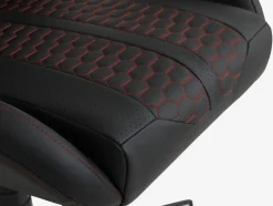 NIBE Gamer Stole|Gamer-stol sort kunstlæder/rød Sort+Rød