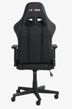 NIBE Gamer Stole|Gamer-stol sort kunstlæder/rød Sort+Rød