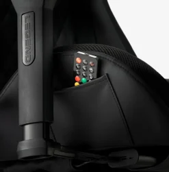 RANUM Gamer Stole|Gamer-stol med LED sort kunstlæder/sort