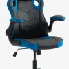VOJENS Gamer Stole|Gamer-stol sort/blå kunstlæder/mesh