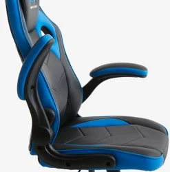VOJENS Gamer Stole|Gamer-stol sort/blå kunstlæder/mesh