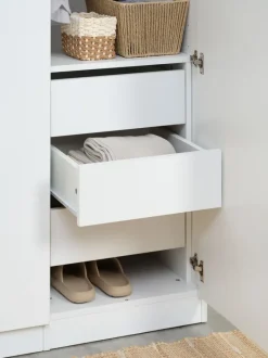 VIBY Tilbehør Til Garderobeskabe|Garderobeskabe|Garderobeindsats 3 skuffer hvid