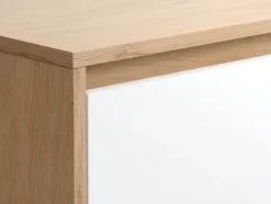 BILLUND Garderobeskabe Med Skydedøre|Garderobeskabe Med Skydedøre|Garderobeskab 119x193 hvid/eg Hvid+Eg