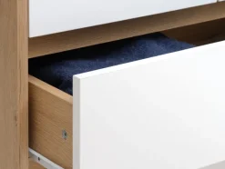 BILLUND Garderobeskabe Med Skydedøre|Garderobeskabe Med Skydedøre|Garderobeskab 119x193 hvid/eg Hvid+Eg