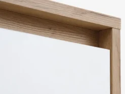 BILLUND Garderobeskabe Med Skydedøre|Garderobeskabe Med Skydedøre|Garderobeskab 80x193 hvid/eg Hvid+Eg