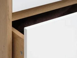 BILLUND Garderobeskabe Med Skydedøre|Garderobeskabe Med Skydedøre|Garderobeskab 80x193 hvid/eg Hvid+Eg