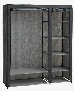 DAMHUS Tøjstativer|Tøjstativer|Garderobeskab 149x174 mørkegrå