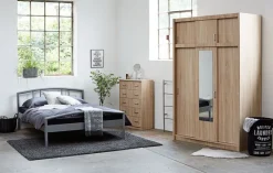 EVETOFTE Garderobeskabe Med Skydedøre|Garderobeskabe Med Skydedøre|Garderobeskab 143x220 eg