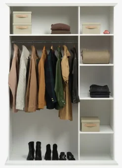 FREDENSBORG Garderobeskabe Med Skydedøre|Garderobeskabe Med Skydedøre|Garderobeskab 140x200 hvid