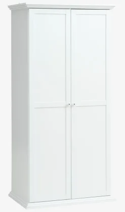 FREDENSBORG Garderobeskabe Med Skydedøre|Garderobeskabe Med Skydedøre|Garderobeskab 96x200 hvid